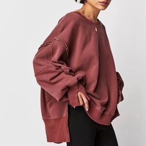 We The Free Camden Sweatshirt XL Rust Acorn